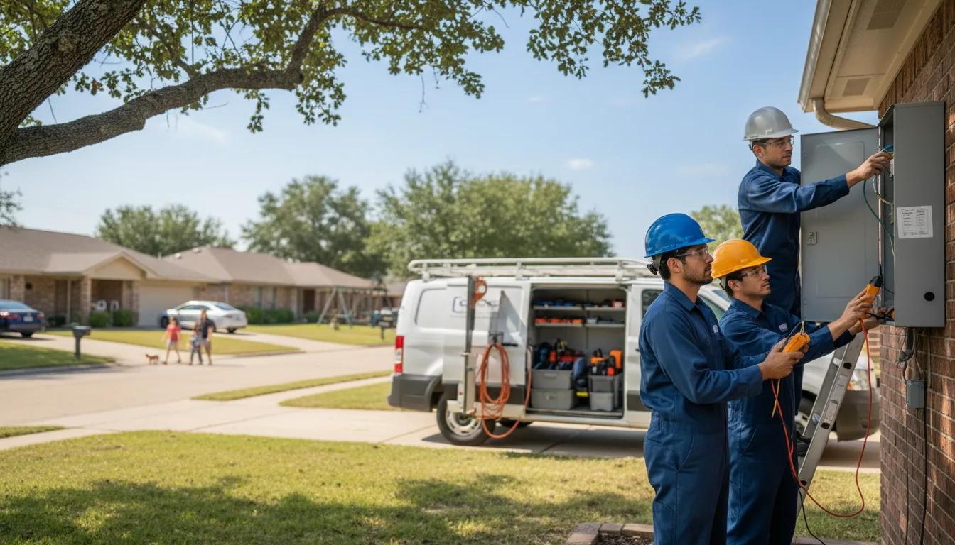 Certified electrician providing emergency electrical services in Baldwin, IA